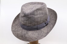 Oliver Sander Fedora Raffia Mix Grey