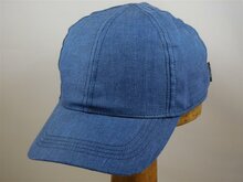 Wigens Baseballcap Linnen  Jeansblauw