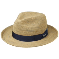 Stetson Fedora Traveller Raffia Crochet NATUREL BLUE