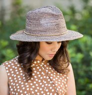 house of ord fedora malibu crochet raffia mushroom bruin