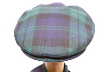 Jos van Dijck Flat Cap Black Watch Tartan BLAUW GROEN