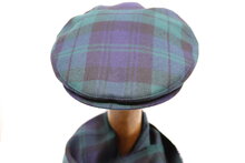 Jos van Dijck Flat Cap Black Watch Tartan BLAUW GROEN