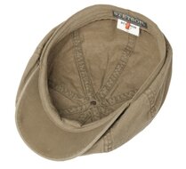 stetson hatteras newsboy cap delave organic cotton khaki olive