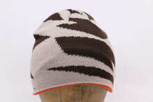 Fiebig knitted kinder beanie Brown en Beige