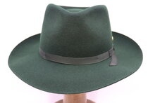 Mayser fedora Wool felt Bottle Green