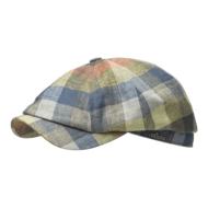 Wigens Newsboy Classic Cap Linen Silk Summer Tartan 