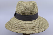 MARZI Bespoke Fedora hoed Natural Silver