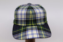 City Sport Winter Baseball Cap Tartan Blauw Groen