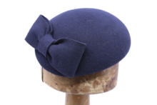 Jos van DIjck Fascinator Dopje Wolvilt Strik Navy