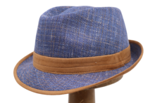 Jos van Dijck Trilby Blauw contrast Bruin 