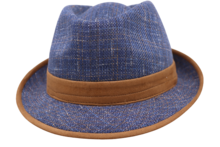 Jos van Dijck Trilby Blauw contrast Bruin 