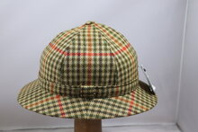 City Sport Tweed Deerstalker Scheerwol Pied de Poule Groen Rood