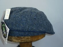 city sport 21 ivy pet six panel donegal tweed visgraat paspel blauw