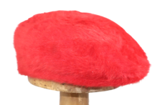 bedacht angora flatcap scarlet rood