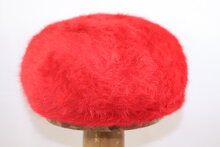 bedacht angora flatcap scarlet rood