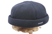 stetson docker cotton knitted black