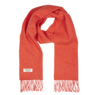 john hanly irish wool scarf medium coral