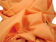 john hanly merino wool scarf large cantaloupe 