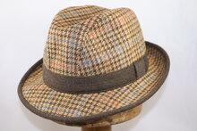 Portaluri Trilby tweedhoed Beige Bruin contrast Bruin