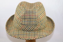 Portaluri Trilby tweedhoed ruit Goud Beige