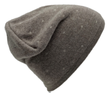 bronte kinder beanie muts stipjes wolmix beige