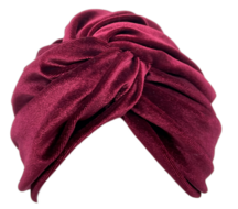 bronte turban velvet fluweel  dark berry