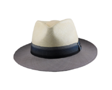 vintimilla fedora klassiek 2tone panama naturel grijs