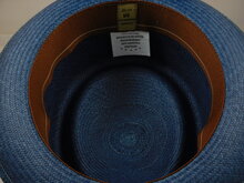 vintimilla pork pie panama denim blauw