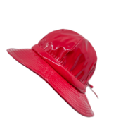 jos van dijck lak regenhoed cloche rood