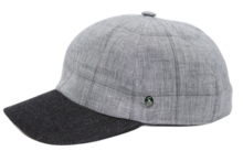 city sport baseball cap linnen grijs ruit