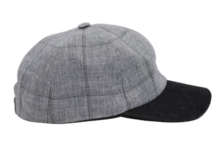 city sport baseball cap linnen grijs ruit