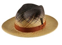 bailey fedora warlick panama natural charcoal and rust