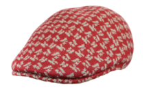 kangol flatcap 507 seamless wool square red velvet