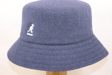 kangol bucket hat lahinch wool navy