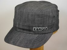 kangol army cap flexfit denim black