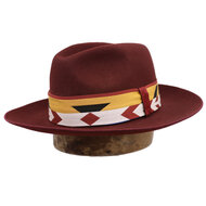 signes valencia fedora haarvilt ethnic BORDEAUX 