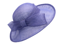 jos van dijck sarah gelegenheidshoed sinamay pastel periwinkle