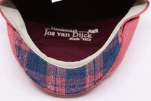 Jos van Dijck Ivy pet framboos rood contrast blauw