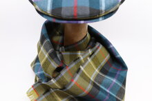 Jos van Dijck Flat Cap Rose Hunting Tartan Look PETROL 