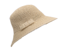 seeberger cloche strik papierstro linen