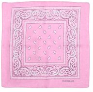 onkar bandana boeren zakdoek paisley zacht roze