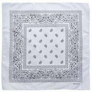 onkar bandana boeren zakdoek paisley wit