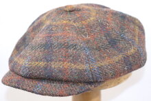 Lucky Hat Newsboy Cap Harris Tweed Autunno Bruin 