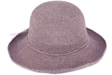 fiebig dames floppy hat crochet cellulose lilac