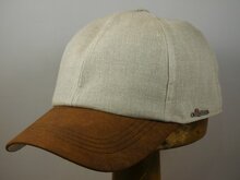 Wigens Baseball cap Linnen met suede look Stone