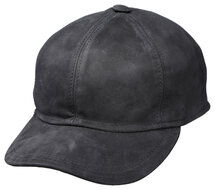 fiebig baseballcap wildleder zwart