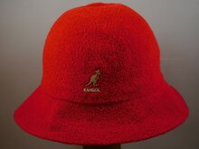 kangol bucket hat casual bermuda scarlet