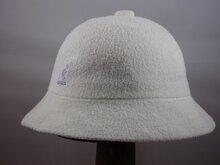 kangol bucket hat casual bermuda white