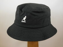 kangol bucket hat washed cotton black