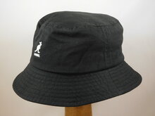 kangol bucket hat washed cotton black